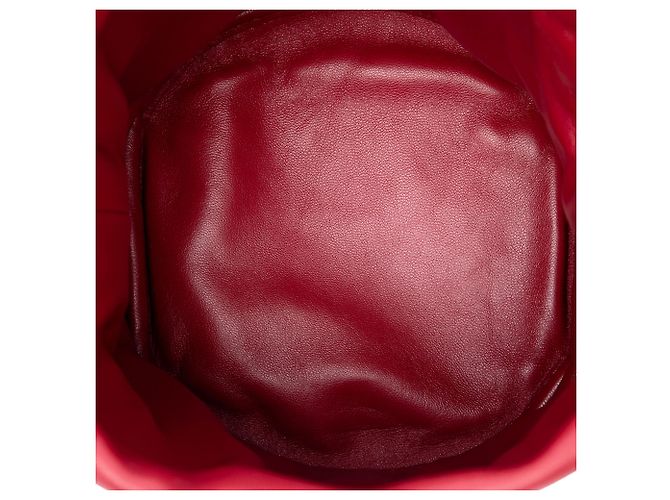Prada Red Mini Nappa Petit Sac Bucket Bag Rosso - vista 4