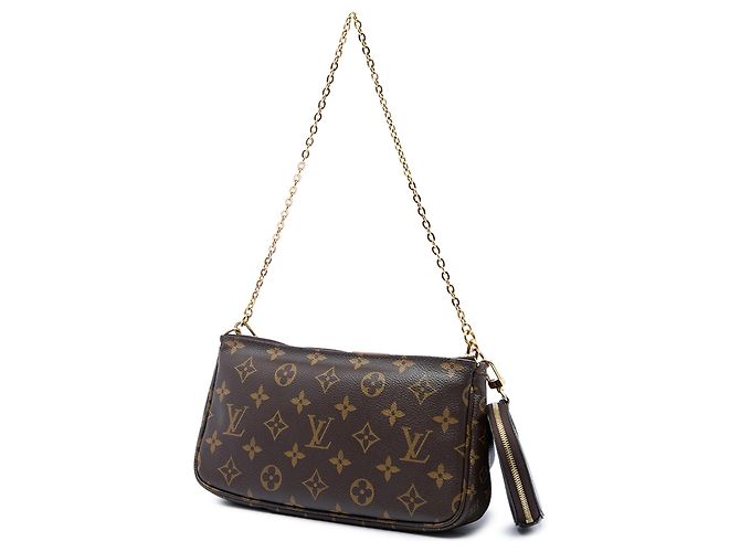 Louis Vuitton Brown Monogram Multi Pochette Accessoires Marrone - vista 2