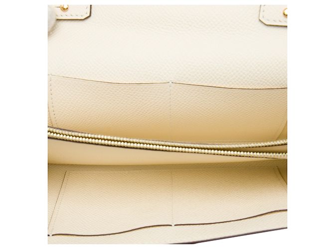 Cartera Hermès Kelly To Go en cuero Epsom blanco - vista 4