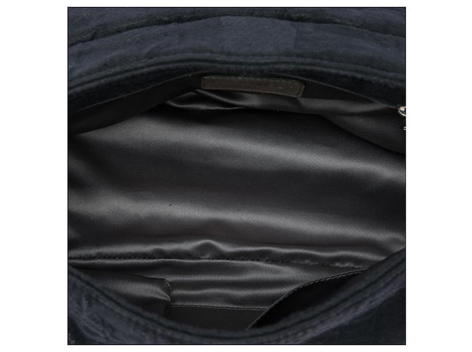 Chanel Black Medium Textured Nylon Bubble Quilt Accordion Flap Nero - vista 4
