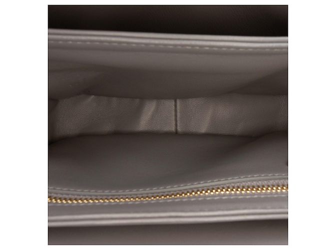 Céline Celine Gray Teen Shiny Calfskin Triomphe Crossbody - vista 4