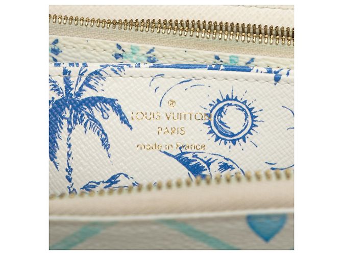 Louis Vuitton Blue Monogram Tiles By The Pool Zippy Wallet - Ansicht 5