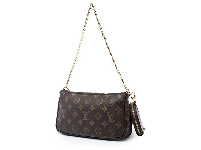 Louis Vuitton Brown Monogram Multi Pochette Accessoires Marrone - vista 2