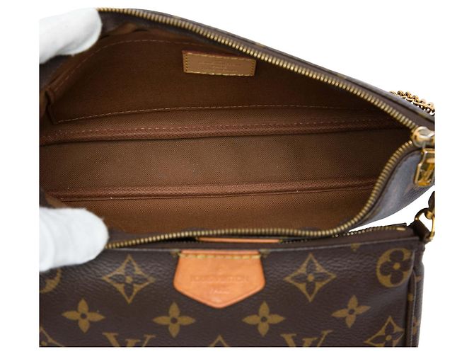 Louis Vuitton Brown Monogram Multi Pochette Accessoires Marrone - vista 4