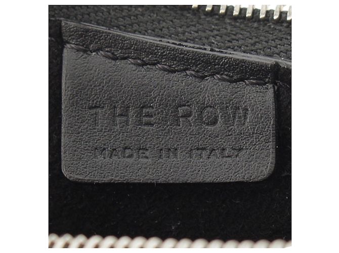The Row Borsa a tracolla a mezzaluna in pelle nera Nero - vista 8