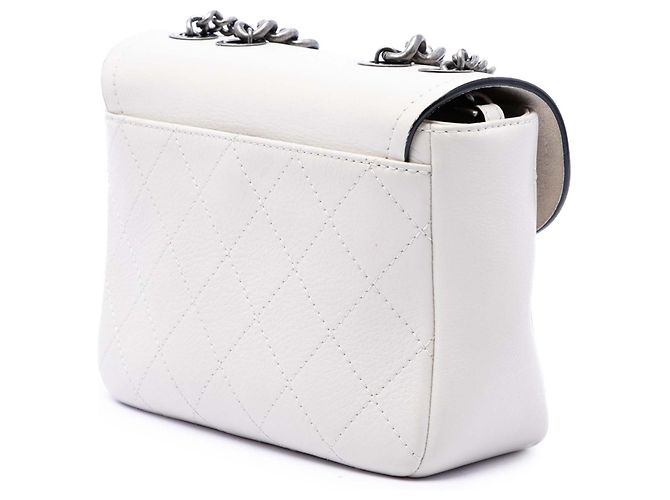 Chanel White Paris Greece Calfskin Archi Chic Flap Bianco - vista 2