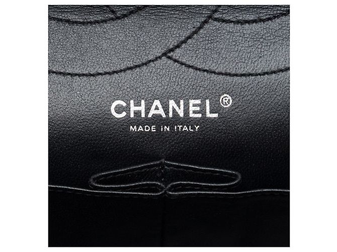 Chanel Black Quilted Aged Calfskin Reissue 2.55 Double Flap 227 Nero - vista 5