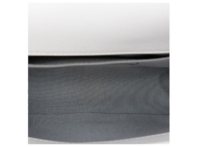 Chanel White Small Calfskin Double Stitch Boy Flap Bianco - vista 4