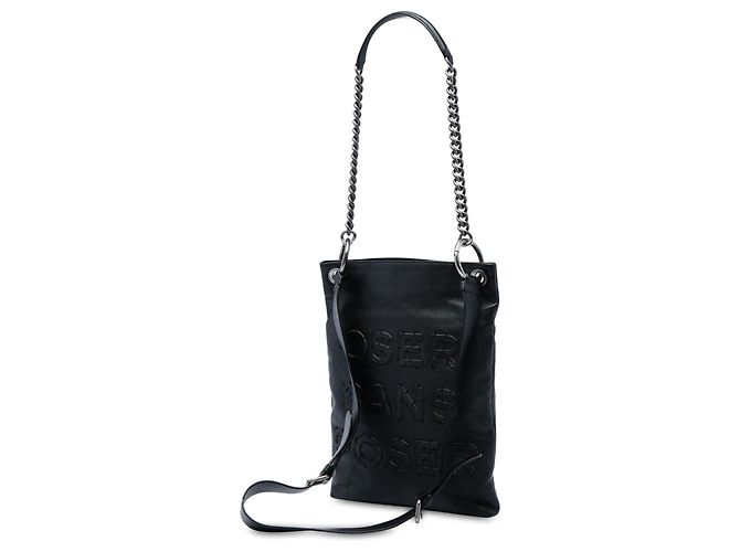 Borsa a tracolla Chanel Black Oser Sans Poser CC in pelle di vitello Nero - vista 2
