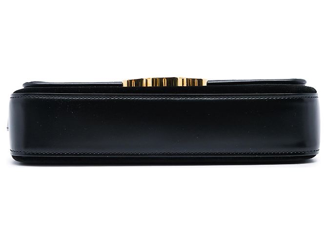 Céline Borsa a tracolla Claude in velluto nero Celine - vista 3