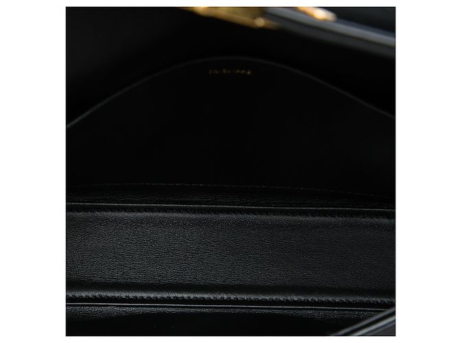 Céline Borsa a tracolla Claude in velluto nero Celine - vista 4