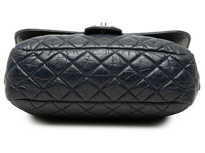 Chanel Blue Quilted Calfskin Easy Zip Flap Blu navy - vista 3