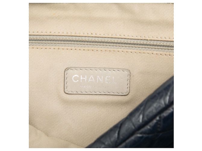 Chanel Blue Quilted Calfskin Easy Zip Flap Blu navy - vista 5