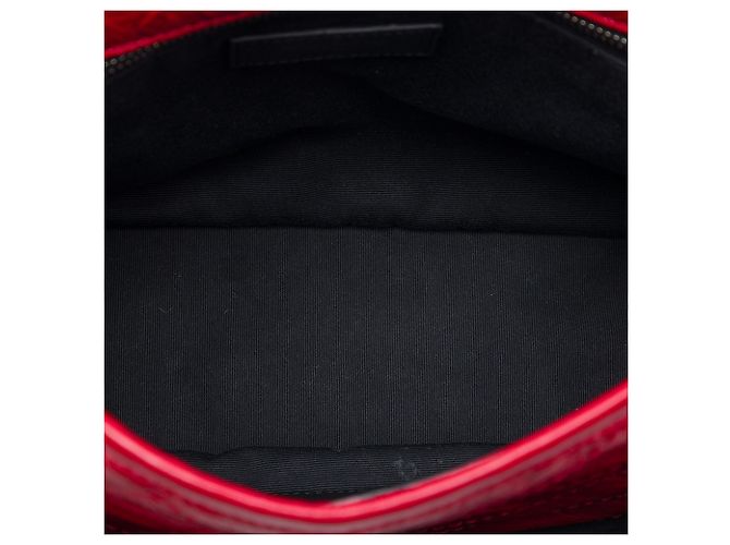 Saint Laurent Niki in pelle di vitello grana grossa rossa Medium Rosso - vista 4
