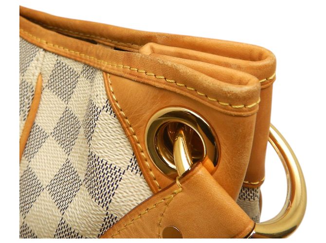 Louis Vuitton White Damier Azur Galliera GM Bianco - vista 13