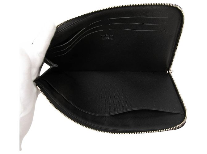 Louis Vuitton Black Damier Graphite Pochette Jour PM Nero - vista 4