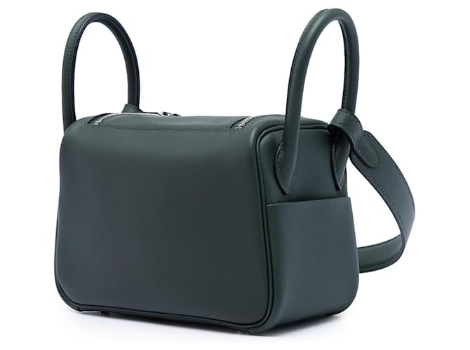 Hermès Green Mini Clemence Lindy 20 Verde Verde scuro - vista 2