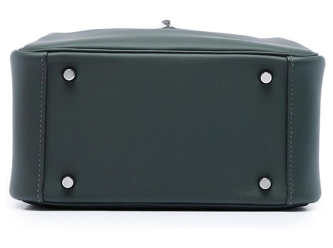 Hermès Green Mini Clemence Lindy 20 Verde Verde scuro - vista 3
