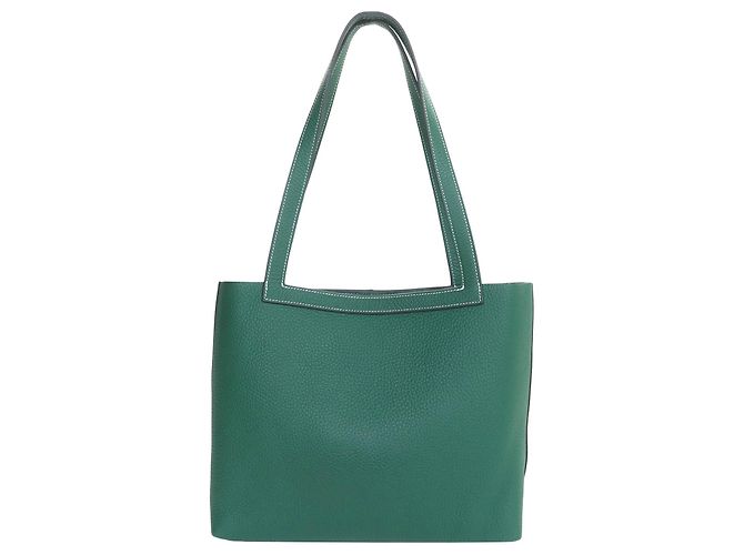 Hermès Green Clemence Cabasellier 31 Verde - vista 2
