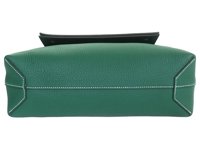 Hermès Green Clemence Cabasellier 31 Verde - vista 3