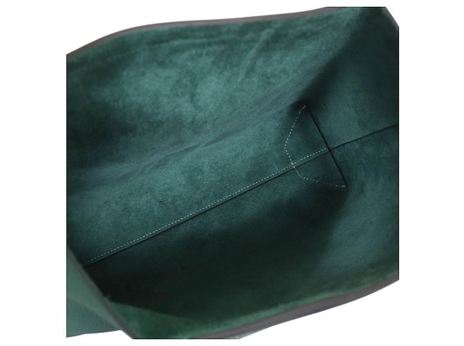 Hermès Green Clemence Cabasellier 31 Verde - vista 4