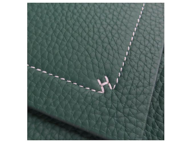 Hermès Green Clemence Cabasellier 31 Verde - vista 6