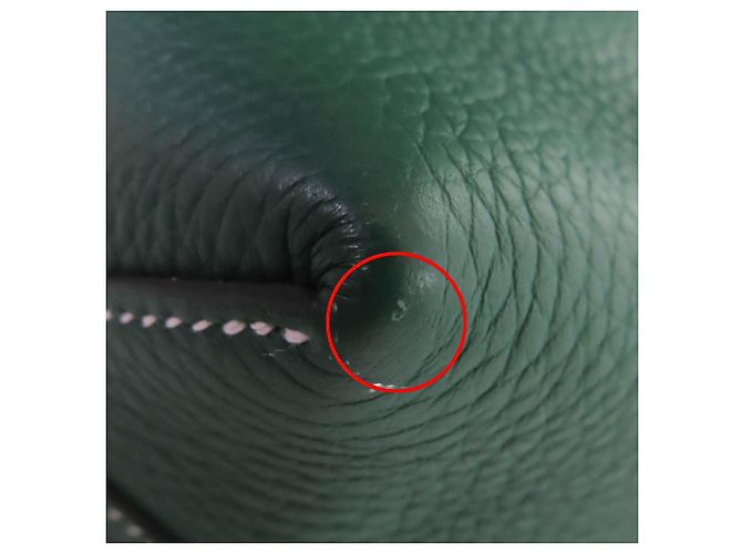 Hermès Green Clemence Cabasellier 31 Verde - vista 9