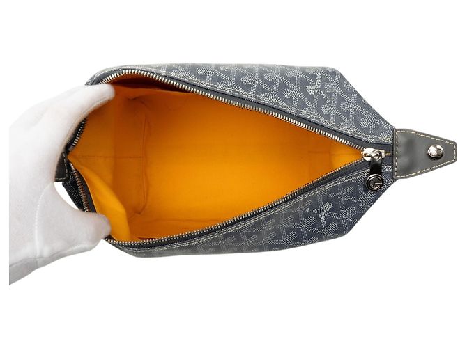 Necessaire Goyardine Boeing 25 Grigio Goyard Marrone - vista 4