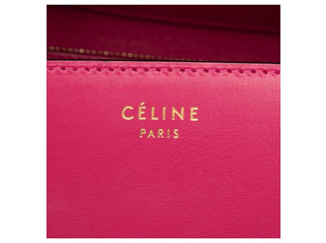 Céline Celine Pink Medium Calfskin Classic Box Rosa - vista 5