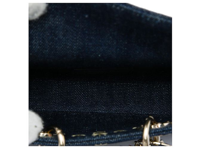 Dior Blue Micro Denim Embroidered Star Lady D Joy - vista 4