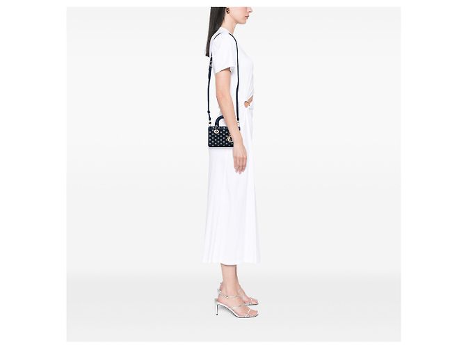 Dior Blue Micro Denim Embroidered Star Lady D Joy - vista 5