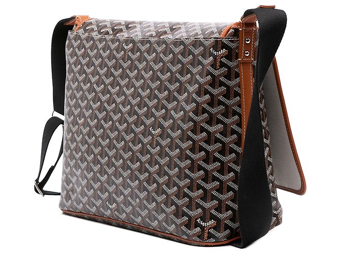 Borsa a Tracolla Goyard Black Goyardine Capetien MM Nero - vista 2