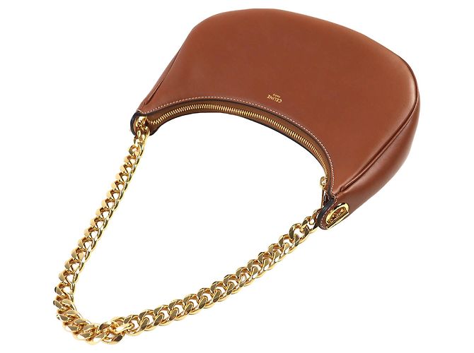 Céline Borsa a tracolla Ava Celine in pelle di vitello marrone Medium - vista 10