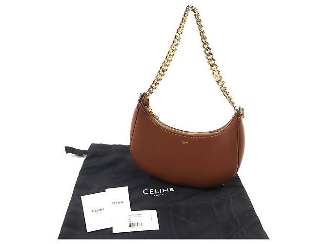 Céline Borsa a tracolla Ava Celine in pelle di vitello marrone Medium - vista 11