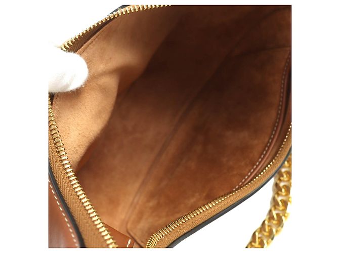 Céline Borsa a tracolla Ava Celine in pelle di vitello marrone Medium - vista 4