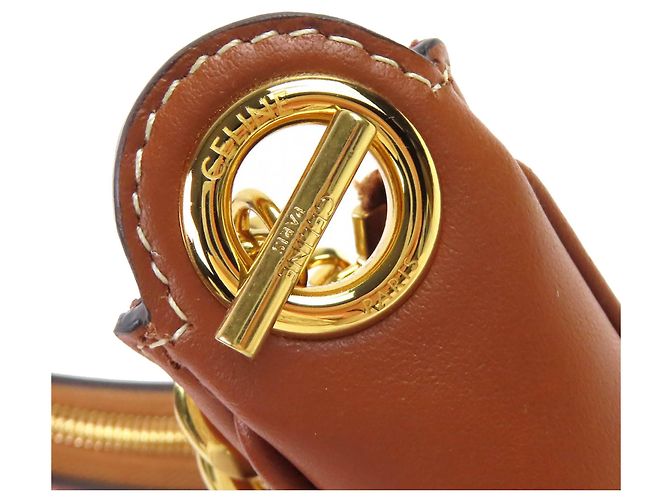 Céline Borsa a tracolla Ava Celine in pelle di vitello marrone Medium - vista 7