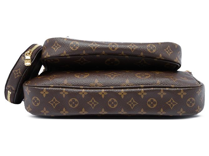 Louis Vuitton Brown Monogram Multi Pochette Accessoires Marrone - vista 3