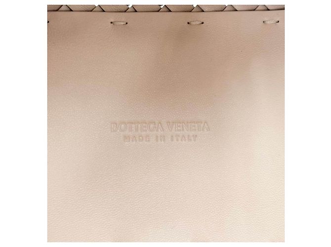 Mini Cabat Tote Bottega Veneta in nappa Intreccio rosa - vista 5