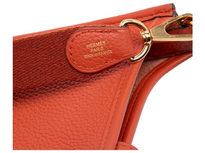 Hermès Orange Clemence Evelyne TPM 16 Arancione - vista 5