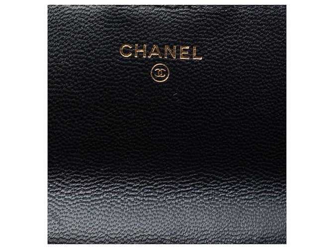 Clutch Chanel Chic Pearls in pelle di capra matelassé nera con catena Nero - vista 5