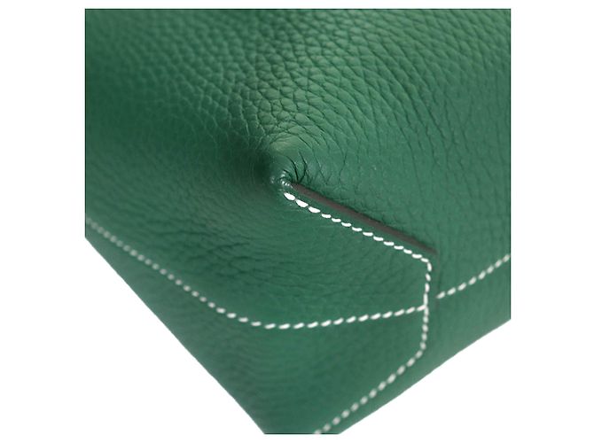 Hermès Green Clemence Cabasellier 31 Grün - Ansicht 11