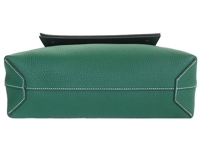 Hermès Green Clemence Cabasellier 31 Grün - Ansicht 3
