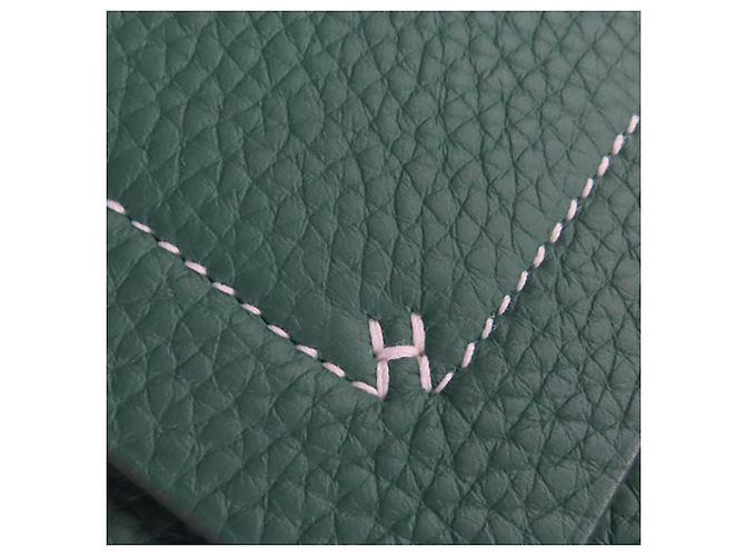 Hermès Green Clemence Cabasellier 31 Grün - Ansicht 7