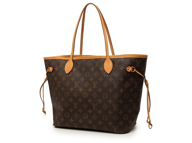 Louis Vuitton Brown Monogram Neverfull MM Marrone - vista 2