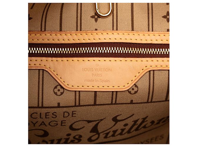 Louis Vuitton Brown Monogram Neverfull MM Marrone - vista 5