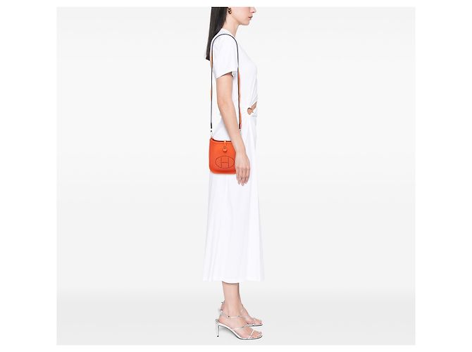 Hermès Orange Clemence Evelyne I Amazone 16 Arancione - vista 6