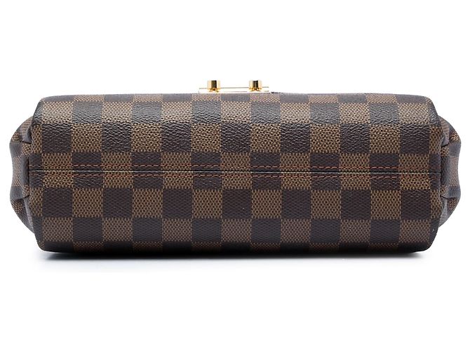 Louis Vuitton Brown Damier Ebene Croisette Marrone - vista 3