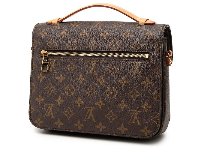 Louis Vuitton Brown Monogram Pochette Metis Marrone - vista 2