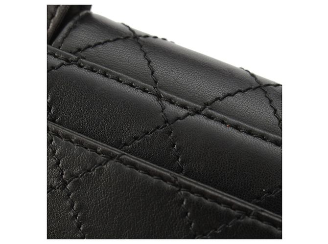 Chanel Black Mini CC Quilted Lambskin Top Handle Flap Nero - vista 12