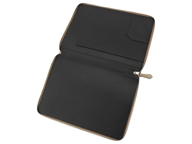 Portadocumenti e pochette con zip Fendi in pelle beige - vista 4